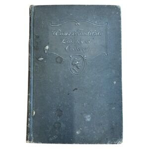 Womans Institute Library of Cookery 1928 Vintage Hardcover Cookbook Domestic Art